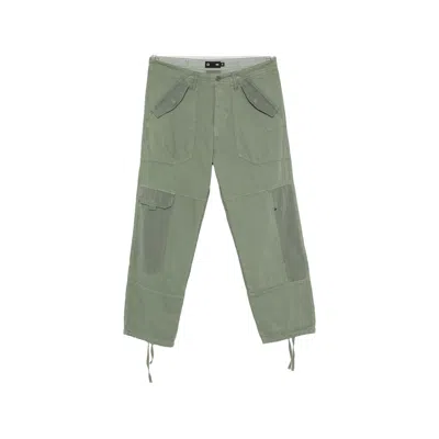 Trc Panelled Cargo Pants In Green