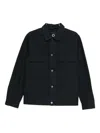 Trc Flap-pocket Overshirt In Blue