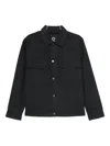 Trc Pocket Button Jacket In Blue