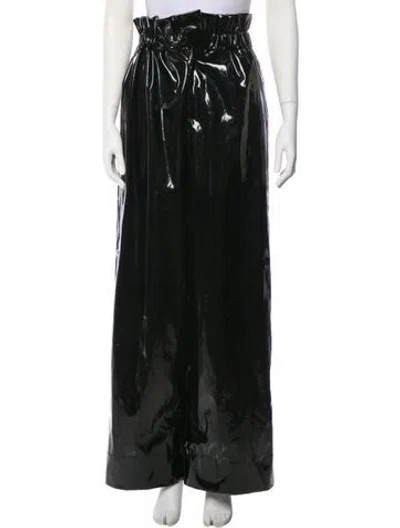 Pre-owned Tre By Natalie Ratabesi Printed Wide Leg Pants In Black