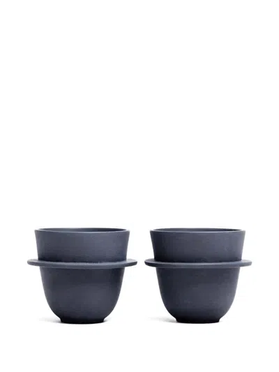 Tre Product Bowler Cups (set Of Four) In Blue