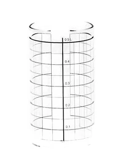 Tre Product Grid-pattern Cylindrical Glass 4-pack In Transparent
