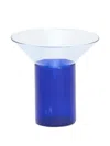 Tre Product Vovo Borosilicate Funnel-shaped Glass Bowls Set In Blue