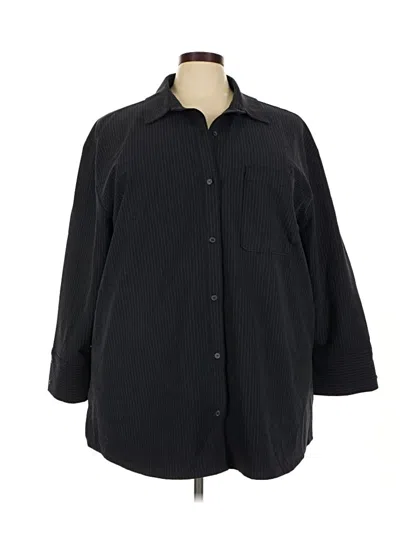 Pre-owned Treasure & Bond 3/4 Sleeve Blouse In Black