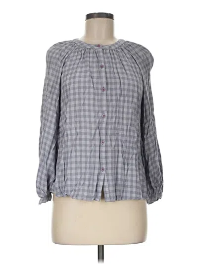 Pre-owned Treasure & Bond 3/4 Sleeve Blouse In Gray