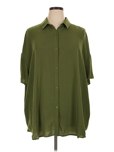 Pre-owned Treasure & Bond 3/4 Sleeve Blouse In Green
