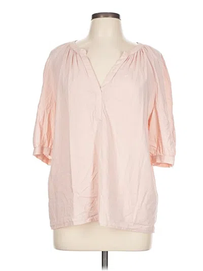 Pre-owned Treasure & Bond 3/4 Sleeve Blouse In Pink