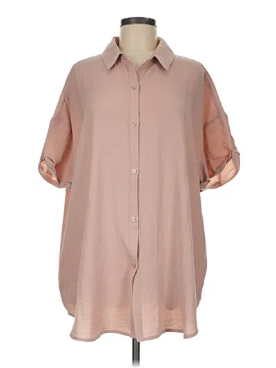 Pre-owned Treasure & Bond 3/4 Sleeve Blouse In Pink