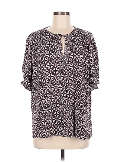 Pre-owned Treasure & Bond 3/4 Sleeve Blouse In Purple