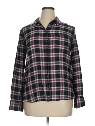 Pre-owned Treasure & Bond 3/4 Sleeve Button Down Shirt In Burgundy