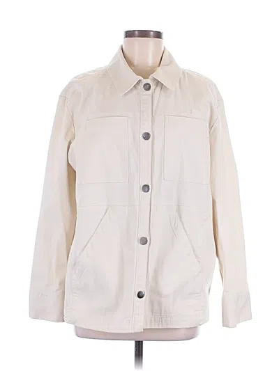 Pre-owned Treasure & Bond 3/4 Sleeve Button Down Shirt In Ivory