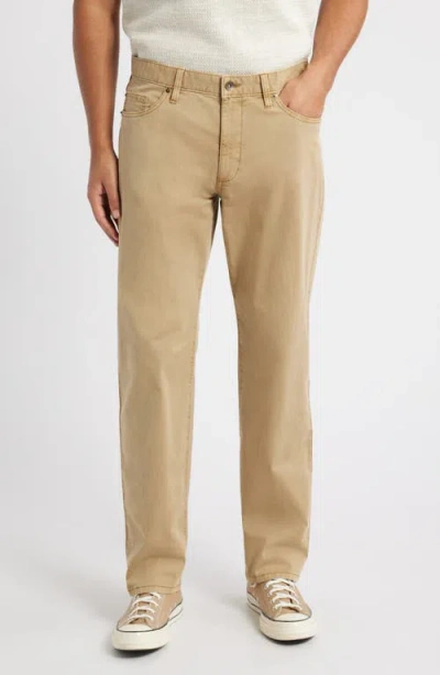Treasure & Bond 5-pocket Stretch Cotton Straight Leg Pants In Tan Ermine