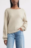 Treasure & Bond Alpaca & Wool Blend Rib Sweater In Neutral