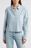 Treasure & Bond Boxy Stripe Oxford Button-up Shirt