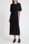 Treasure & Bond Brushed Lace Maxi Dress