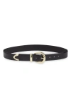 Treasure & Bond Calista Leather Belt In Black