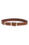 Treasure & Bond Calista Leather Belt In Brown