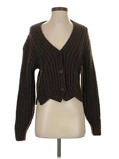 Pre-owned Treasure & Bond Cardigan Sweater In Brown
