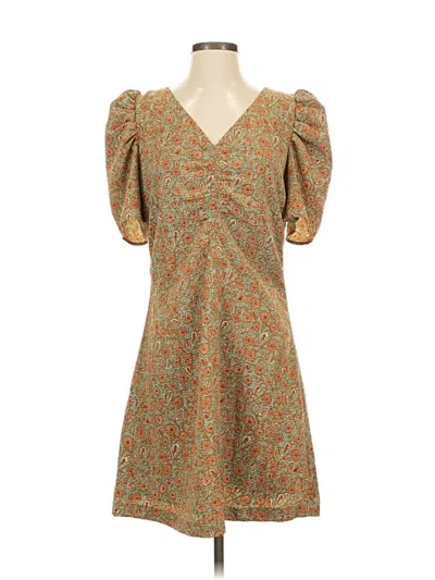 Pre-owned Treasure & Bond Casual Dress In Brown