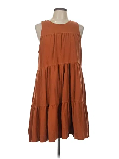 Pre-owned Treasure & Bond Casual Dress In Brown
