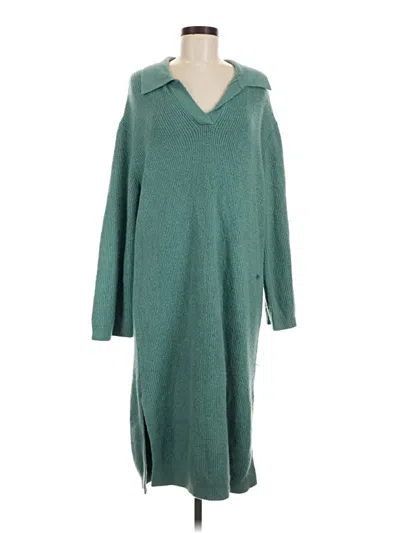 Pre-owned Treasure & Bond Casual Dress In Green