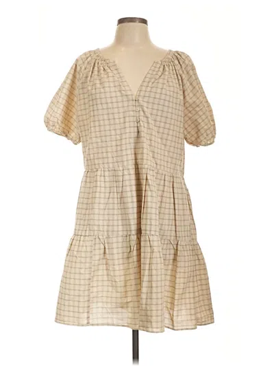 Pre-owned Treasure & Bond Casual Dress In Tan