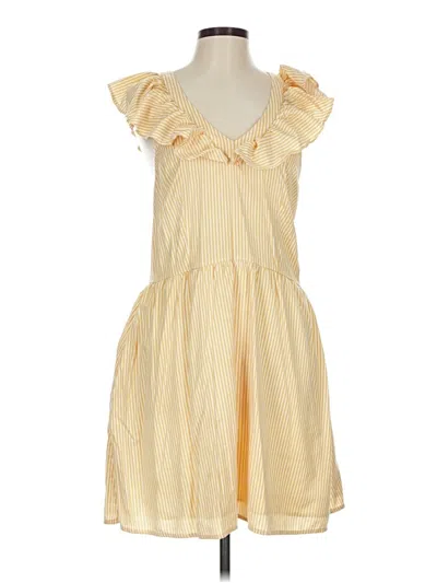 Pre-owned Treasure & Bond Casual Dress In Yellow
