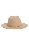 Treasure & Bond Chain Trim Felt Fedora In Neutral