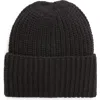 Treasure & Bond Classic Rib Beanie In Black Jet