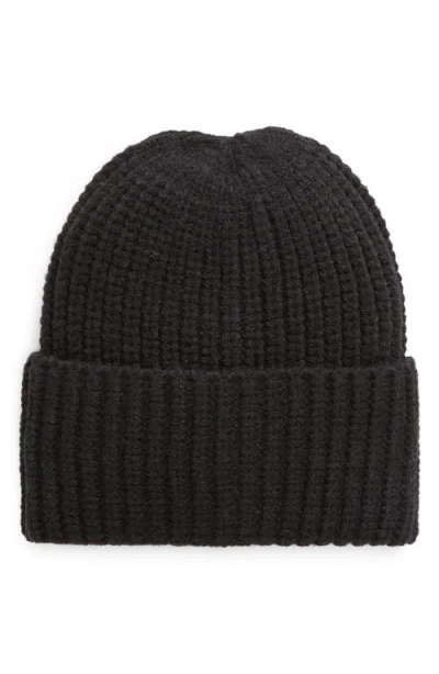Treasure & Bond Classic Rib Beanie In Black Jet