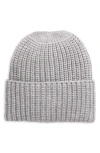 Treasure & Bond Classic Rib Beanie In Grey Heather