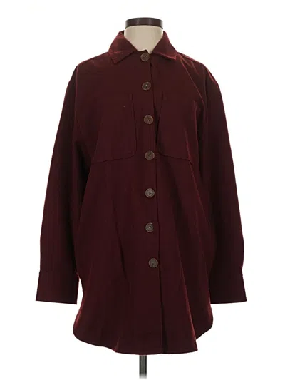 Pre-owned Treasure & Bond Coat In Burgundy