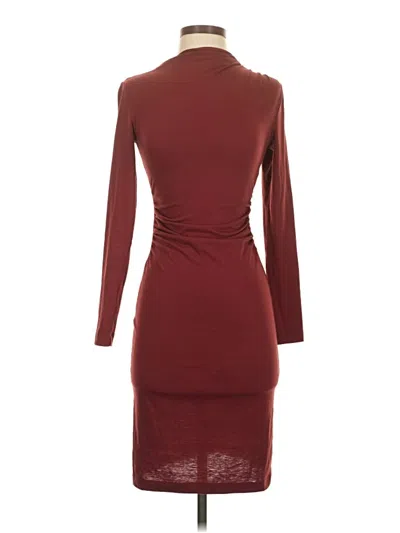 Pre-owned Treasure & Bond Cocktail Dress In Burgundy