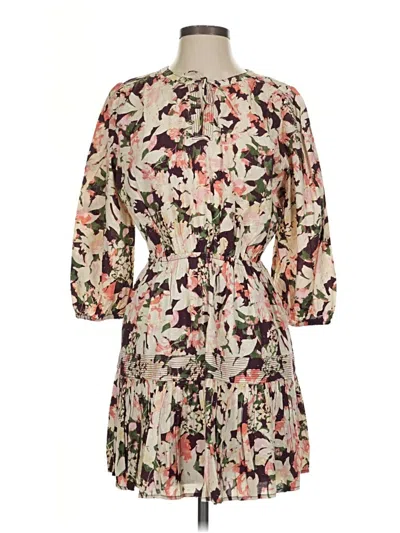 Pre-owned Treasure & Bond Cocktail Dress In Tan