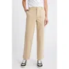 Treasure & Bond Cotton Blend Utility Pants In Tan Travertine