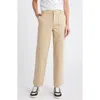 Treasure & Bond Cotton Blend Utility Pants In Tan Travertine