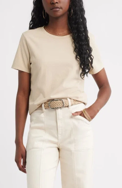 Treasure & Bond Cotton Crewneck T-shirt In Neutral