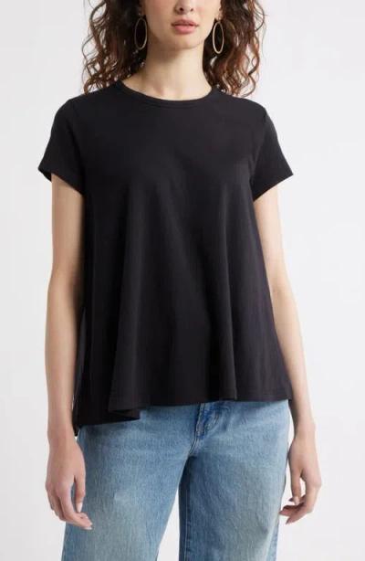 Treasure & Bond Cotton Swing T-shirt In Black