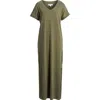 Treasure & Bond Cotton V-neck Maxi Dress