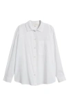 TREASURE & BOND COTTON VOILE BUTTON-UP SHIRT