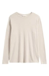 Treasure & Bond Crewneck Knit Top In White
