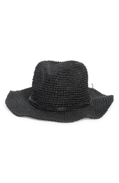 Treasure & Bond Crochet Cowboy Hat In Black