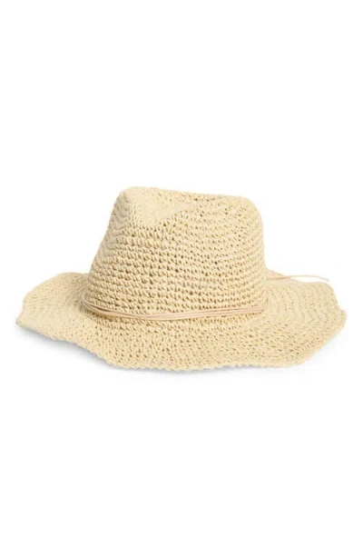 Treasure & Bond Crochet Cowboy Hat In Brown