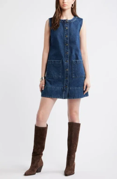 Treasure & Bond Denim Sheath Dress In Blue