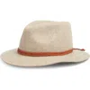 Treasure & Bond Double-braid Wool Felt Fedora In Beige Oatmeal Heather