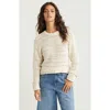 Treasure & Bond Drop Stitch Cotton Crewneck Sweater