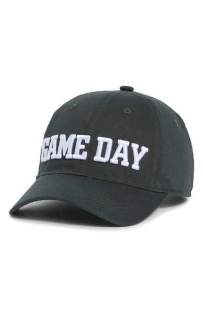Treasure & Bond Embroidered Cotton Twill Baseball Cap In Black