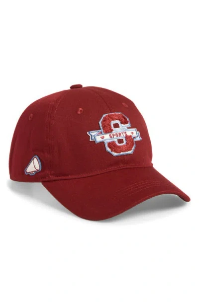 Treasure & Bond Embroidered Cotton Twill Baseball Cap In Sports