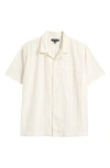 Treasure & Bond Embroidered Eyelet Cotton Camp Shirt
