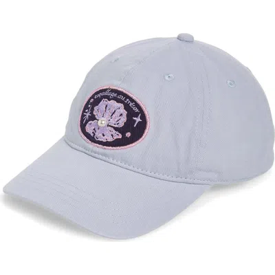 Treasure & Bond Embroidered Patch Twill Baseball Cap In Gray